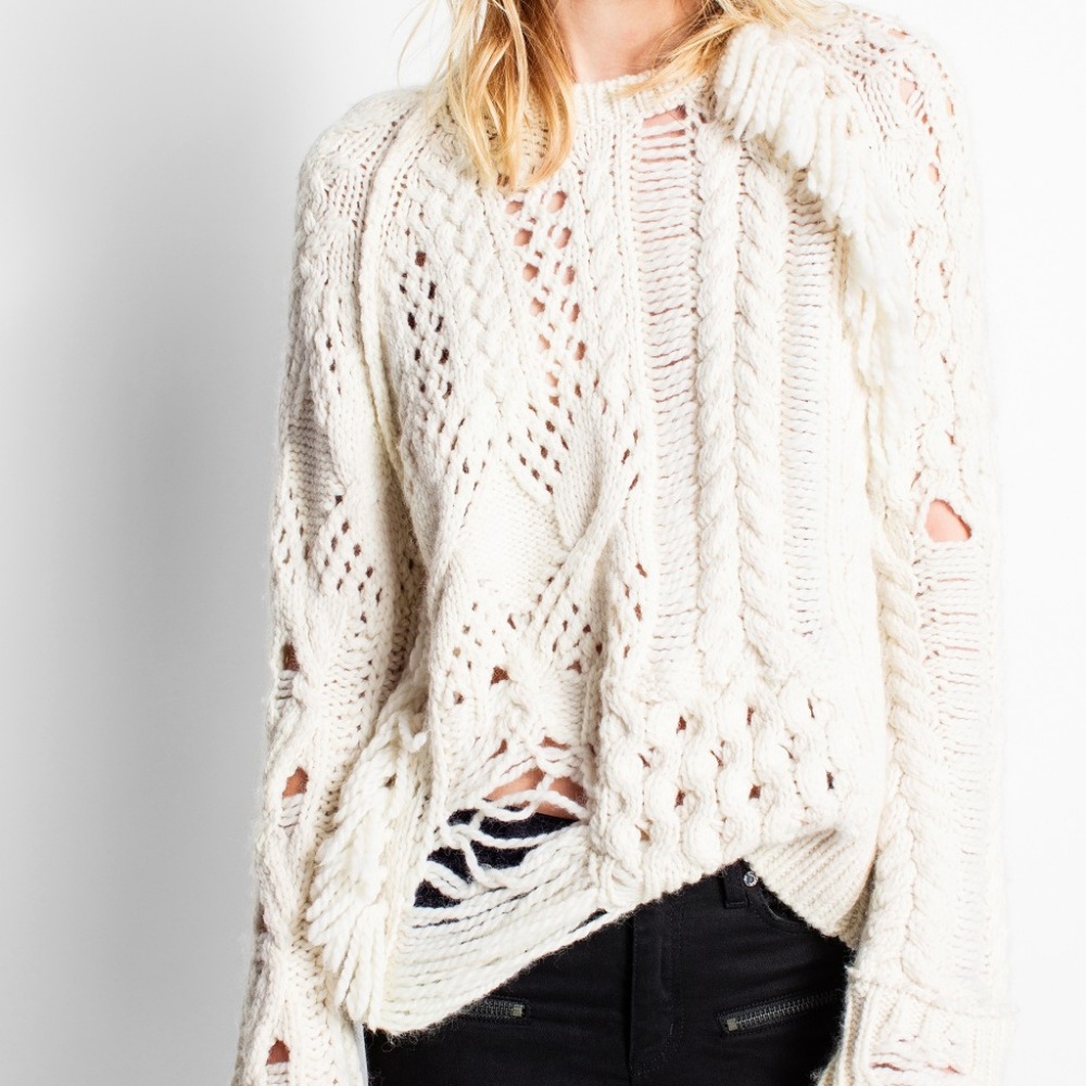 Zadig & Voltaire Cable-Knit Sweater